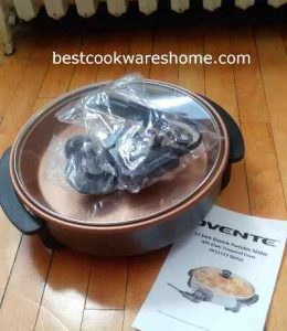 Ovente 12 Inch Electric Kitchen Skillet